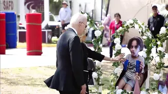 Pres. Biden and first lady travel to Uvalde to honor victims of shooting at Robb Elementary