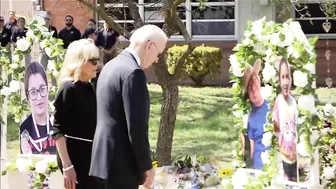 Pres. Biden and first lady travel to Uvalde to honor victims of shooting at Robb Elementary