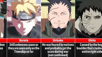 Naruto Scars & Marks and how they got them I Anime Senpai Comparisons