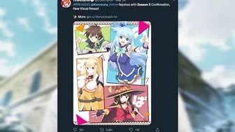 Konosuba Season 3 & Megumin Spinoff Anime Officially Announced ????!