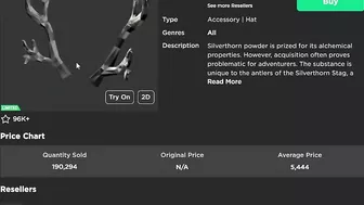 The Silverthorn Antlers Went Limited In Roblox!