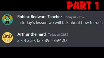 If Roblox Bedwars is a Subject at School... (Part 1)