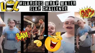 Hilarious Wrap-Slap With Water Challenge Great family game