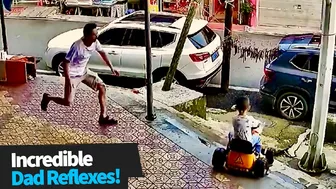 Impressive Dad Reflexes | Compilation