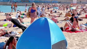 Beach Nova Icaria / Barcelona beach walk 2022????????????️Spain best beaches