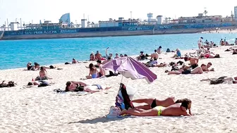 Beach Nova Icaria / Barcelona beach walk 2022????????????️Spain best beaches