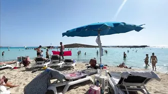 IBIZA Beach Summer - Beautifu Beach of Nissi Top 10 Beaches Walking 4k