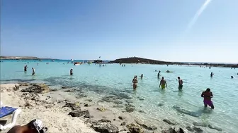 IBIZA Beach Summer - Beautifu Beach of Nissi Top 10 Beaches Walking 4k