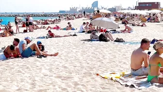 Barcelona beach walk / beach Bogadell ❤️????️Spain best beaches