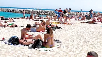 Barcelona beach walk / beach Bogadell ❤️????️Spain best beaches