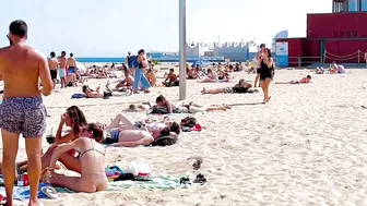 Barcelona beach walk / beach Bogadell ❤️????️Spain best beaches