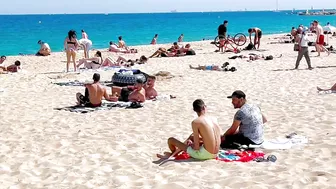 Barcelona beach walk / beach Bogadell ❤️????️Spain best beaches