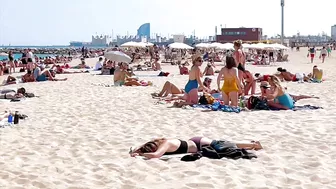 Barcelona beach walk / beach Bogadell ❤️????️Spain best beaches