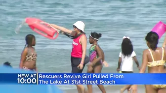 Rescuers revive girl pulled from Lake Michigan at 31st Street Beach