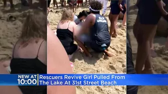 Rescuers revive girl pulled from Lake Michigan at 31st Street Beach