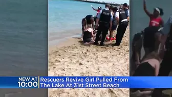 Rescuers revive girl pulled from Lake Michigan at 31st Street Beach