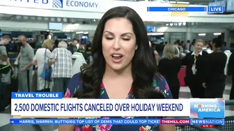 Travel troubles: 2.5K flights canceled over the holiday weekend | Morning in America