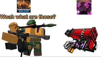 If TDS Towers Use Pixel Gun 3d Td Weapons.. (TDS Meme) (Roblox)