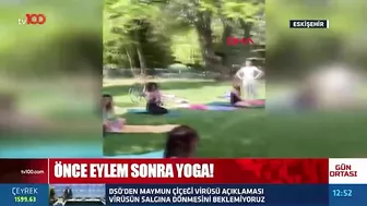 Eskişehir'de Kadınlardan Yoga Eylemi | Tv100 Haber