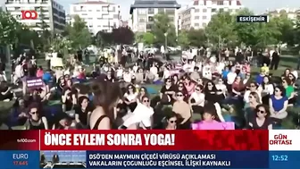 Eskişehir'de Kadınlardan Yoga Eylemi | Tv100 Haber