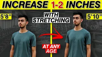 Increase 1-2 inches height with stretching at any age ???? | Improve your posture by stretching ????