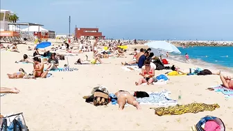 Barcelona beach walk 2022/ beach Nova Icaria ????️????????Spain best beaches