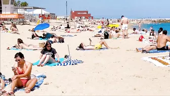 Barcelona beach walk 2022/ beach Nova Icaria ????️????????Spain best beaches