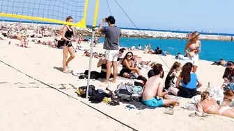 Barcelona beach walk 2022/ beach Nova Icaria ????️????????Spain best beaches