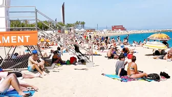 Barcelona beach walk 2022/ beach Nova Icaria ????️????????Spain best beaches