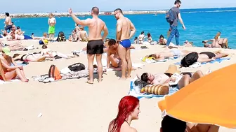 Barcelona beach walk 2022/ beach Nova Icaria ????️????????Spain best beaches