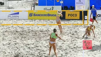 Beach Volleyball Three Rallies Before Break