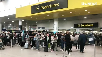 Government blames airlines for ongoing travel chaos as more than 150 UK flights cancelled | ITV News