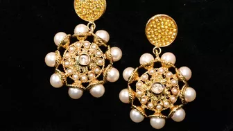 earrings latest models | light weight daily wear gold earrings | gold earrings | new gold designs????