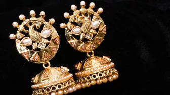 earrings latest models | light weight daily wear gold earrings | gold earrings | new gold designs????