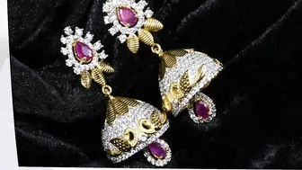 earrings latest models | light weight daily wear gold earrings | gold earrings | new gold designs????