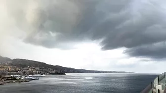 CELEBRITY BEYOND Cruises Through An Intense Thunderstorm in Sicily