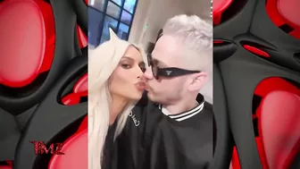 Kim Kardashian and Pete Davidson Share a Kiss with Matching Bleached Hair | TMZ TV