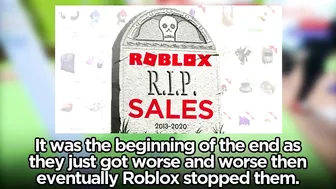 ROBLOX BROUGHT BACK SALES?