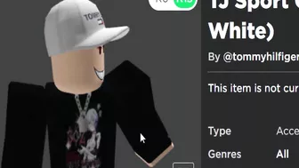 FREE ACCESSORY! HOW TO GET TJ Sport Cap Text Logo White! (ROBLOX Tommy Play Event)