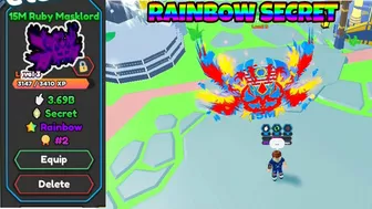 ????✨ GOT THE RAINBOW MASKLORD SECRET In Tapping Legends X I Roblox