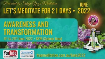 Meditation Course June 2022 | Welcome from Jean Michel | Sahaja Yoga Meditation