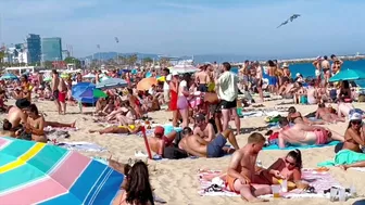 Barcelona beach walk 2022 / beach Bogadell ????️????????Spain best beaches