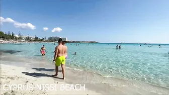 IBIZA Beach Summer - Beautiful Beach of Nissi Enjoy Walking 4k Video Near The Sea