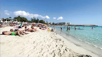 IBIZA Beach Summer - Beautiful Beach of Nissi Enjoy Walking 4k Video Near The Sea