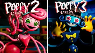 Poppy Playtime Chapter 2 Trailer vs. Poppy Playtime Chapter 3 - OFFICIAL GAME TRAILER - Comparison