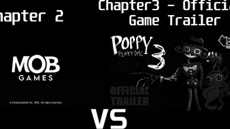 Poppy Playtime Chapter 2 Trailer vs. Poppy Playtime Chapter 3 - OFFICIAL GAME TRAILER - Comparison