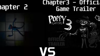 Poppy Playtime Chapter 2 Trailer vs. Poppy Playtime Chapter 3 - OFFICIAL GAME TRAILER - Comparison