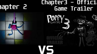 Poppy Playtime Chapter 2 Trailer vs. Poppy Playtime Chapter 3 - OFFICIAL GAME TRAILER - Comparison