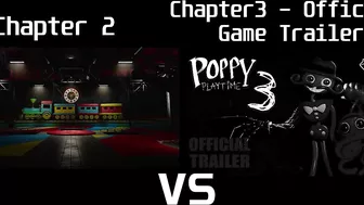 Poppy Playtime Chapter 2 Trailer vs. Poppy Playtime Chapter 3 - OFFICIAL GAME TRAILER - Comparison