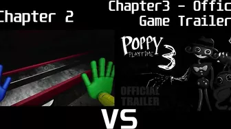 Poppy Playtime Chapter 2 Trailer vs. Poppy Playtime Chapter 3 - OFFICIAL GAME TRAILER - Comparison